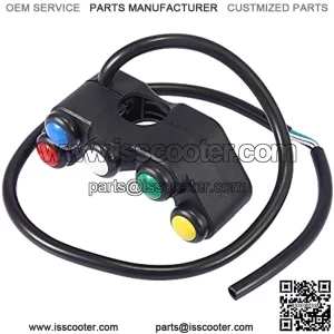 7/8" Handlebar Switches Assembly 5 Buttons for Motorcycle Race Bikes Plastic
