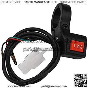 3-Speed Module Switch, 22mm 7/8 inch Handlebar Electric 3 Speed Module Switch for Motorcycle E-Bike Scooter