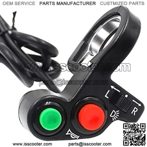 Motorcycle Handlebar Switch 3 in 1 Design (for LED Headlight, Speakers, Turn Signals) Handlebar Mounting Switch Button