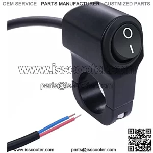 12V Motorcycle Handlebar Push Switch Headlight Fog spot Light ON/Off Switch 7/8" 22mm K-F015