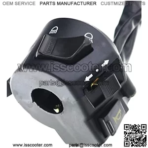 Handlebar Control Switch 7/8" 22mm Motorcycle Handlebar Switches with Horn Turn Signal High Low Beam Control with Wire