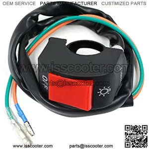 7/8" Motorcycle Handlebar Mount Headlight Foglight Engine ON/OFF Switch Button Stop