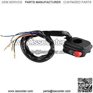 7/8inch Motorcycle Motorbike Handlebar Mount On Off Switch Assembly with Connecting Wires + motorcycle handlebar controls,interruttore moto manubrio,interruptor pare moto,inte