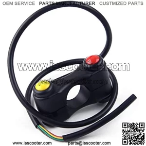3 Push Buttons Handlebar 12V 7/8" 22mm Control Switch Button Handlebar Headlight Horn ON/OFF Switch Motorcycle ATV