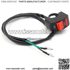 2 Wire on off Light Switch Universal for 7/8 inch 22mm Handlebar Motorcycle E-bike Electrombile Modified Vehicle