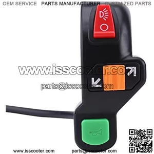 Universal Motorcycle Handlebar Turn Signal Light Switch, 7/8inch 22mm Handlebar Turn Signal Light Headlight Horn On/Off Grip Switches