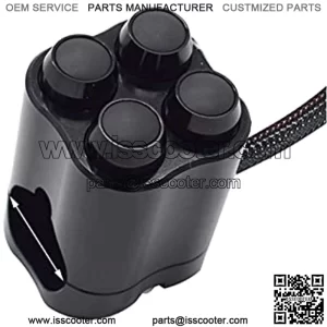 Off-Road ATV Switches ON Off Headlight Fog Light Switch Button Start Kill Horn 1" 1/4' Handlebar Control 25 28mm Aluminum (Color : Model A Black 28mm)