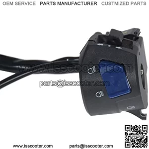 Motorcycle 7/8" Handlebar Horn High Low Beam Turn Signal Overtaking Light Button Switch Control Fit for Suzuki Yamaha Harley