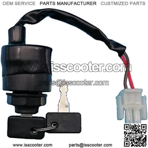 Ignition Key Switch & Keys Compatible with Yamaha Golf Cart G11 G16 G19 G20 G21 G22 JN8-82510-00 JN8-82510-01 JN8-82510-09 Gas or Electric 1996-2000 2001 2002 2003 2004 and Up Z459