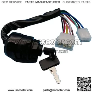 Ignition Key Switch & Keys Compatible with Yamaha 2-Cycle Golf Cart G1 Gas Models J17-82508-20 1979 1980 1981 1982 1983 1984 1985 1986 1987 1988 1989 New Z520