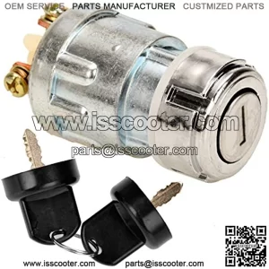 Ignition Switch with Key Universal 3 Wire Engine Starter Switch for Car,Honda Motorcycle,Tractor,Forklift,Truck,Scooter,Trailer,Agricultural Modified Car