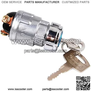 OxoxO JK423 3 Wire Ignition Switch12V Ignition 2 Keys Starter Switch Repalcement for Car, Motorcycle, Tractor, Forklift, Truck, Scooter, Trailer