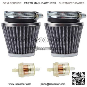 54mm Air Filter Fuel Cleaner Compatible with CB1000C CB1100F CB750C CB750F CB750K CB750L CB750SC CB900C CB900F Kawasaki KZ1000 KZ1100A KZ750B ZL1000 Dirt Bike ATV Scooter