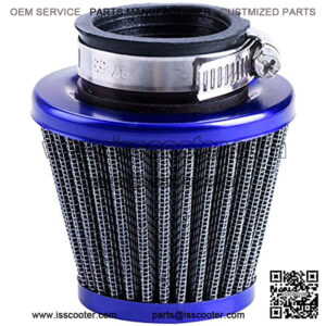 38mm Air Filter For 90cc 110cc 125cc Dirt Pit Bike Chinese GY6 50cc QMB139 Moped Scooter Off Road Motorcycle ATV Quad XR50 CRF50 CRF70 XR CRF KLX Apollo SSR Lifan Engine Parts (Blue)
