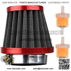 38mm Performance Red Air Filter Plastic Inline Fuel Filters for Chinese GY6 50c 139QMB Motorcycle Scooter Moped 50cc 110cc 125cc SDG SSR Dirt Pit Bike,5% coupon applied at checkout,with coupon