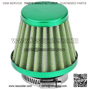 Motorcycle 38mm Air Filter Fuel Cleaner for 49cc 50cc 70cc 90cc 110cc 125cc 150cc 200cc ATV Quad Dirt Pit Bike Gy6 Scooter Go Kart (Green),5% coupon applied at checkout,with coupon