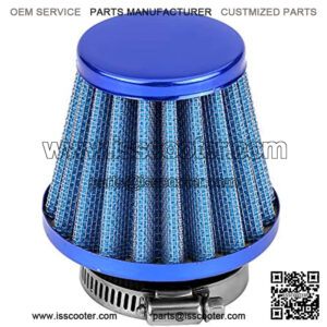 Air Filter Motorcycle??Delaman Air Filter Scooter Air Cleaner Cleaner for Motorcycle ATV Quad Dirt Pit Bicycle (Blue 38mm)