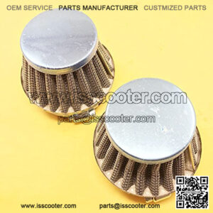 2pcs 50mm Air Filter 125cc-250cc ATV Go Kart Moped Scooter Motorcycle Dirt Bike