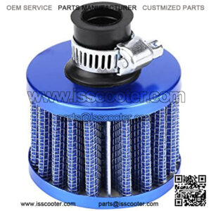 13mm Universal Car Clamp-On Cold Intake Air Filter, High Flow Auto Air Intake Filter Round Tapered for Scooter Atv Dirt Pit Bike Motorcycle Crankcase Vent Cover Breather(Blue),5% coupon applied at checkout,with coupon