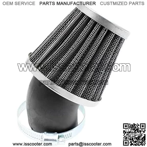 38mm 39mm 40mm 1.5inch Air Filter Cleaner 45 Degree Angled for 50cc 70cc 90cc 110cc 125cc 150cc 200cc Motorcycle ATV Quad Scooter Gokart Moped Chopper Pit Dirt Pocket Mini Super Bike GY6 1.5in