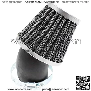 3PCS 1.5inch 38mm 39mm 40mm Air Filter Cleaner 45 Degree Angled Compatible with 50cc 70cc 90cc 110cc 125cc 150cc 200cc Motorcycle ATV Quad Scooter Go Kart Moped Pit Dirt Pocket Mini Bike GY6
