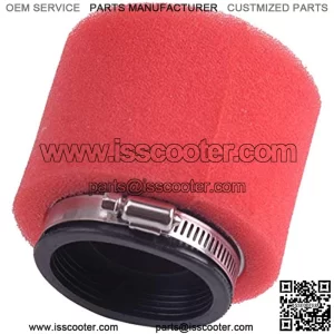 58mm Double Foam Straight Air Filter Fit for ATV Quad Mini Dirt Bike Motorcycle Scooter Size: 8.5x9cm