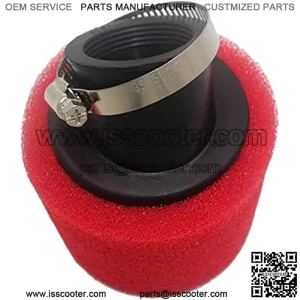 1.5 Inches Air Filter Sponge Foam Cleaner for Dirt Pit Bike ATV CRF KLX Motorcycle (Red)