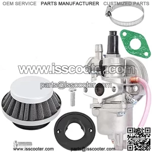 Filtro de aire para carburador compatible con motor de 43 cc 47 cc 49 cc 2 tiempos Mini Moto ATV Quad Go Kart ciclomotor Chopper cortador Minimoto X1 X2 X6 X8 Pocket Dirt Rocket Super Bike Scooter M