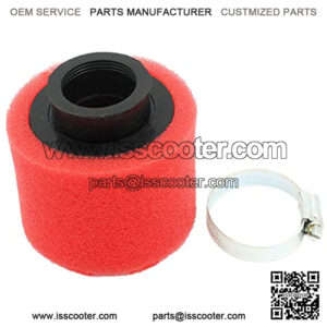 Universal 35mm Red Double Foam Pod Performance Air Filter Cleaner for 50cc 70cc 90cc 110cc 125cc Motorcycle ATV Quad Scooter Go Kart Moped Pit Dirt Racing Super Pocket Bike Yamaha Suzuki