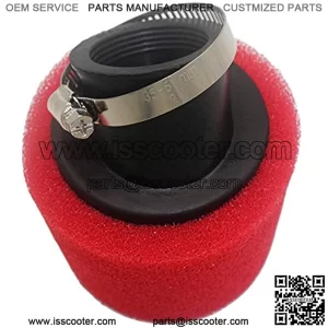 38mm Air Filter Sponge Foam Cleaner for Dirt Pit Bike ATV CRF KLX Motorcycle (red)