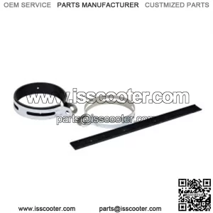 115 mm Exhaust Clamp with Rubber for 50cc - 150cc Round Mufflers/Silencers (Set of 2)