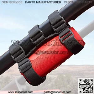 UTV Speaker Mount, Adjustable 2 Strap Style Roll Bar Holder Compatible with UTV Polaris RZR Can Am Kawasaki Bike Speaker Water Bottle Mount, Compatible with JBL Pulse Charge 3