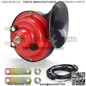 Universal 12 Volt Golf Cart Electric Horn Kit for EZGO, Club Car, or UTV, ATV, Boat