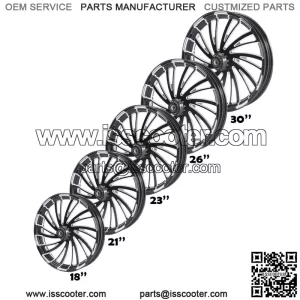 18/21/23/26/30" Front Wheel Rim Dual/Single Hub Fit For Harley Road Glide 08-23