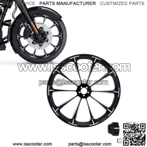 18x3.5" Front Wheel Rim & Single Disc Hub Fit For Harley Road King Glide 08-23 (For: Harley-Davidson)