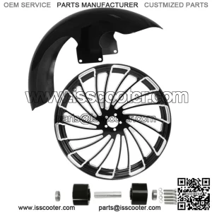 21" CNC Front Wheel Rim Dual Hub Front Fender Fit For Harley Road Glide 08-23 (For: Harley-Davidson)