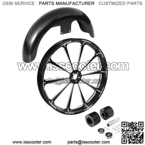 21" Front Wheel Rim Hub Dual Disc + Fender Fit For Harley Electra Glide 08-23 (For: Harley-Davidson)