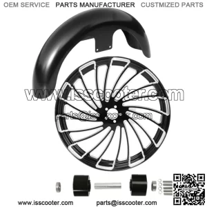 21" Front Wheel Rim Hub Dual Disc Front Fender Fit For Harley Road Glide 08-23 (For: Harley-Davidson)