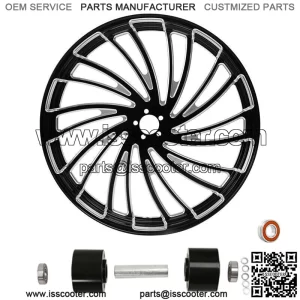 21" CNC Front Wheel Rim Dual Disc Hub Fit For Harley Road King Glide 08-23 ABS (For: Harley-Davidson)