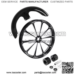 21" Front Wheel Rim Dual Hub + Fender Fit For Harley Touring Street Glide 08-23 (For: Harley-Davidson)