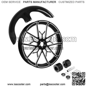 21" Front Wheel Rim Dual Hub+Front Fender Fit For Harley Touring Road King 08-23 (For: Harley-Davidson)