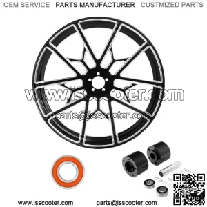 21" Front Wheel Rim Hub Dual Disc Fit For Harley Touring Electra Glide 08-23 ABS