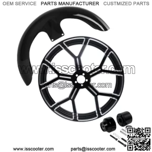 21"x3.5" Front Wheel Rim Single Wheel Hub Fender Fit For Harley Road King 08-23 (For: Harley-Davidson)