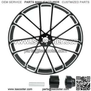 23" Front Wheel Rim + Hub Single Disc Fit For Harley Electra Street Glide 08-23 (For: Harley-Davidson)
