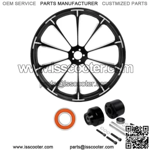 23" Front Wheel Rim Single Disc Hub Fit For Harley Touring Road King 08-23 ABS (For: Harley-Davidson)