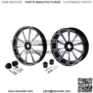 23" Front 18" Rear Wheel Rim & Hub Fit For Harley Touring Road King Glide 08-23 (For: Harley-Davidson)