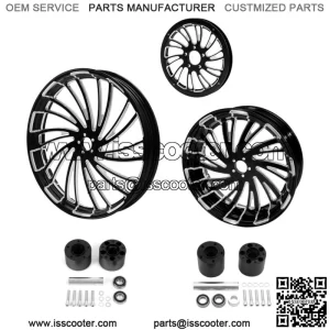 23" Front 18" Rear Wheel Rim Wheel Hub Pulley Fit For Harley Road King 08-23 22 (For: Harley-Davidson)