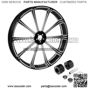 23" Front Wheel Rim Dual Disc Hub Fit For Harley Touring Glide 2008-2023 non ABS (For: Harley-Davidson)