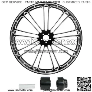 23" Front Wheel Rim Hub Single Disc Fit For Harley Road King Glide 08-23 non ABS (For: Harley-Davidson)