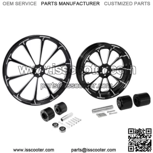 26" Front 18" Rear Wheel Rim + Hub Dual Disc Fit For Harley Road King 2008-2023 (For: Harley-Davidson)